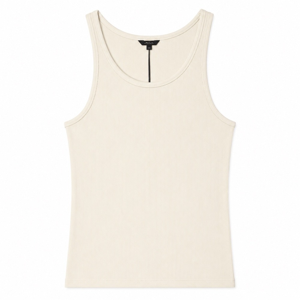 Allbirds The Ribbed Tank Natural White Sleeveless Top Large NWT